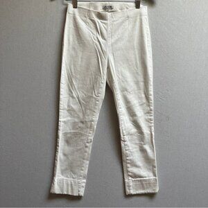 Nic Zoe White Stretchy Pull On Denim Skinny Jeans Sz 4
